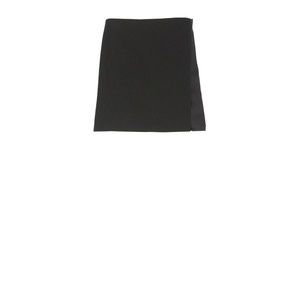 Casablanca Black Wool Skirt With Satin Panel - NWT